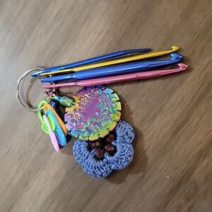 Handmade Crochet Queens travel kit